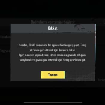 PUBG (Pubgmobile.com) Hesabım Ele Geçirildi