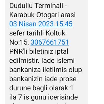 Obilet Para İadesini Yapmıyor!