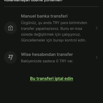Wise Hesabına Para Yükleme