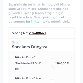 Shopier.com/Moonsneakerstr Siparişimi Göndermedi.