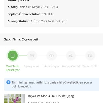Çiçek Sepeti Teslim Edilmeyen Sipariş