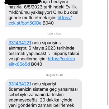 Çiçek Sepeti Teslim Edilmeyen Sipariş