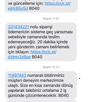 Çiçek Sepeti Teslim Edilmeyen Sipariş