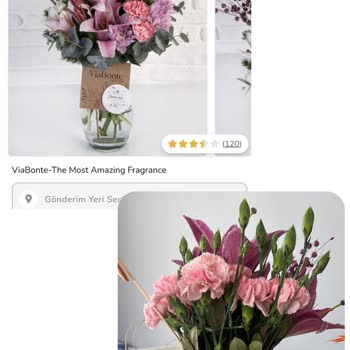 ÇiçekSepeti Özensiz Hazırlanan Viabonte Serisi Çiçek