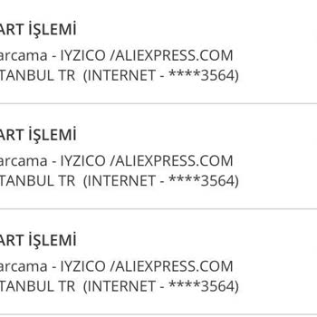 Aliexpress Fazla Çekim