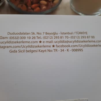 Üç Yıldız Şekerleme SKT Ve ÜT Belirtmeden Ürün Satıyor