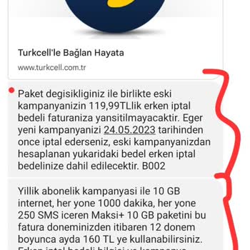 Turkcell Taahhüt Yenileme Fazla Ücret