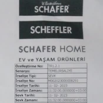 Schafer Alınan Ürünleri Göndermiyor