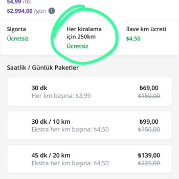 BiTaksi Araç Kiralamada Fazladan Km Tutarı Tahsil Edildi