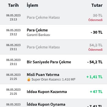 Misli.com Para Çekme Hatası
