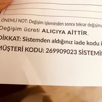 Trendtesettur.com İade Kodu Verilmiyor