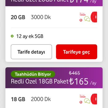 Vodafone Tarife Değişikliği Mağduriyeti