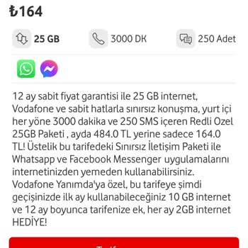 Vodafone Aynı Tarifeye Farklı Fiyatlar Gösteriyor.