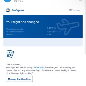 SunExpress Hava Yolları Bilet İptali Mağduriyeti