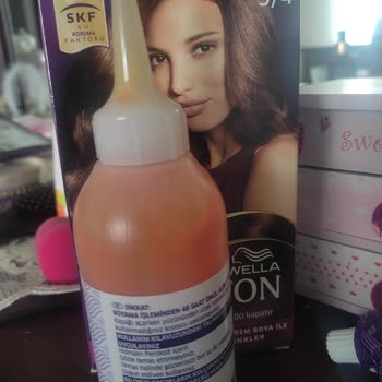 Wella Koleston 3.4 Sac Rengi Turuncu Çıktı