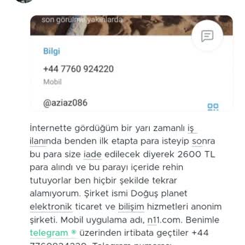 N11 Ve Amazon Adı Altında İnsanları Bataklığa Sürüklemek