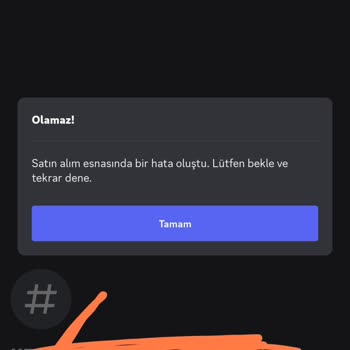 Discord.com Satın Alınamadı Hatası