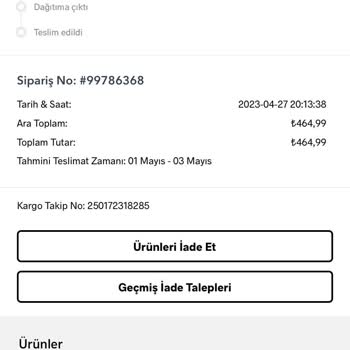 Refka Modanisa'dan Sipariş Ettiğim Kargom Kayıp