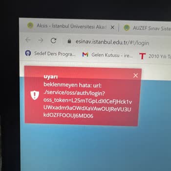 AUZEF İstanbul Üniversitesi Online Sınav Sitesi Yetersizliği