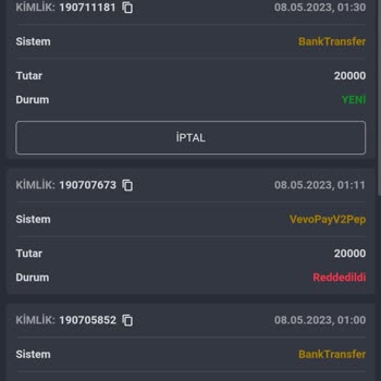Çekim Talebim Trendbet Bahis Sitesi