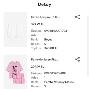 H&M İndirimli Fiyat Farkı