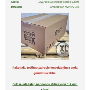 Amazon Alınan Ücretin Teslimat Adresinin Onaylanması