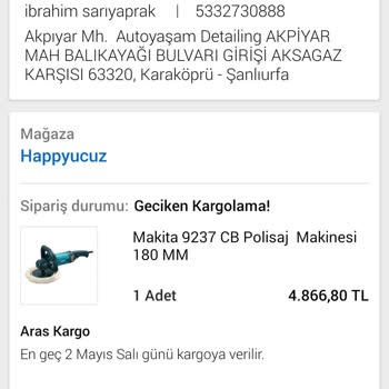 N11 Happy Ucuz Organize Olup Siparişi Göndermiyor