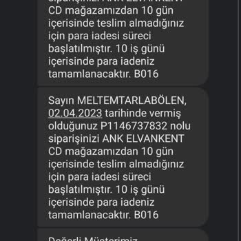 Gratis İade İşlemini Gerçekleştirmemesi