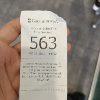 Garanti BBVA Bağcılar Şube Sıra Sorunu