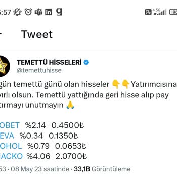OYAK Bilgim Dışında İptal Edilen Hisse Senedi İşlemi Ve Yatmayan Temettü