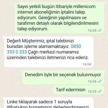 Millenicom Müşterisiyim Ve Hiçbir Muhatap Bulamıyorum