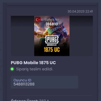 İtemsatış PUBG Mobile Uc Gönderilmedi