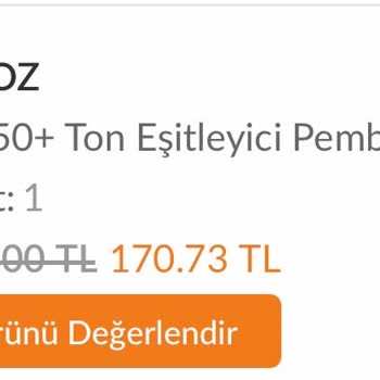 Sinoz Pembe Güneş Kremi Bozuk Çıktı