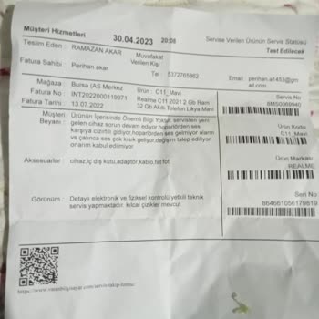 Vatan Bilgisayar Realme C11 Mavi Bozuk Çıktı