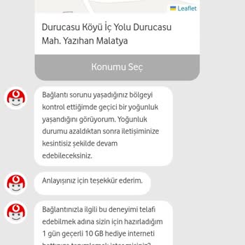 Vodafone Kapsama Sorunu İnternete Girememe