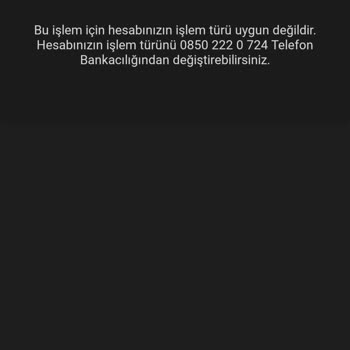 VakıfBank İşlem Türü Uygun Değildir Hatası