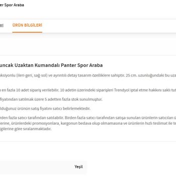 Yanlış Ürün, Yanlış Bilgilendirme Trendyol'da