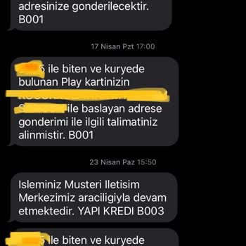 Yapı Kredi Bankası Kredi Kartımın 1 Aydır Gelmemesi