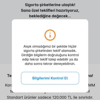 Sigortam.net Sigorta Yapamama Sorunu