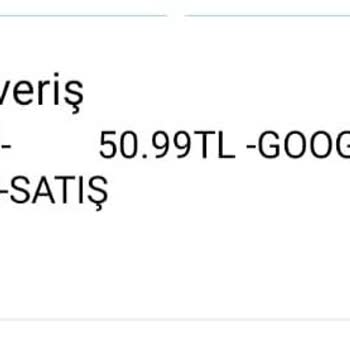 Google Kartımdan Para Çekilmiş