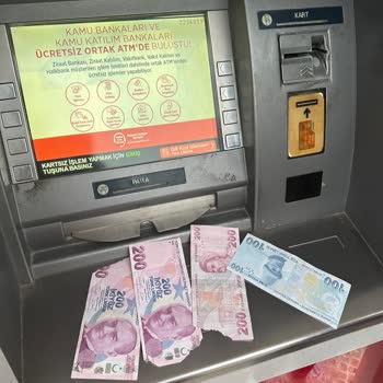 Ziraat Bankası ATM Yırtık Para