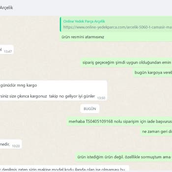 Online-yedekparca.com Online-yedekparca Firmasından Yaşadığım Mağduriyet.