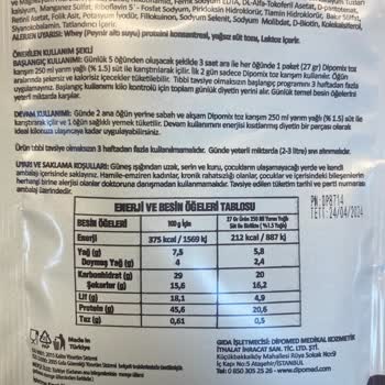 Dipomix Ürün İadesi Alınmıyor