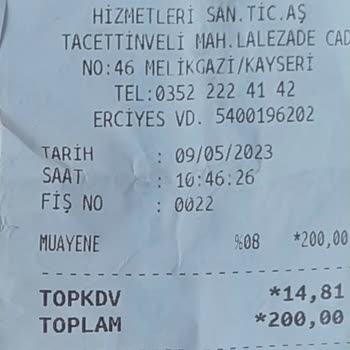 Özel Erciyes Hastanesi Yeni Doğan Bebek Muayene Ücreti Aldılar.