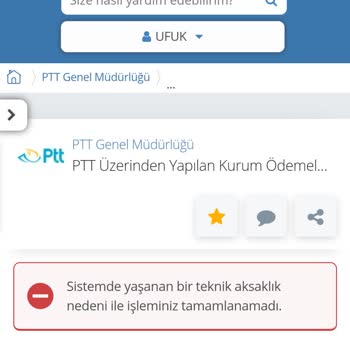 E-Devlet (Turkiye.gov.tr) PTT Kurum Ödemesi Eziyeti