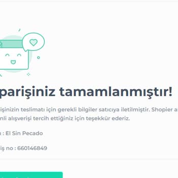 El Sin Pecado Ürünüm Gelmedi. 3 Hafta Oldu.