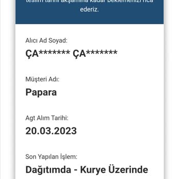 Papara Metal Card 2 Aydır Teslim Edilmedi