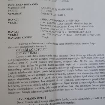 SGK Kurumdan Mahkemece Alacaklarımın Ödenmesi