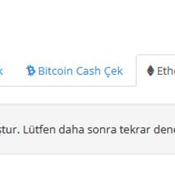 Koinim 'da BTC Ve ETH Alınabiliyor Ama Çekilemiyor