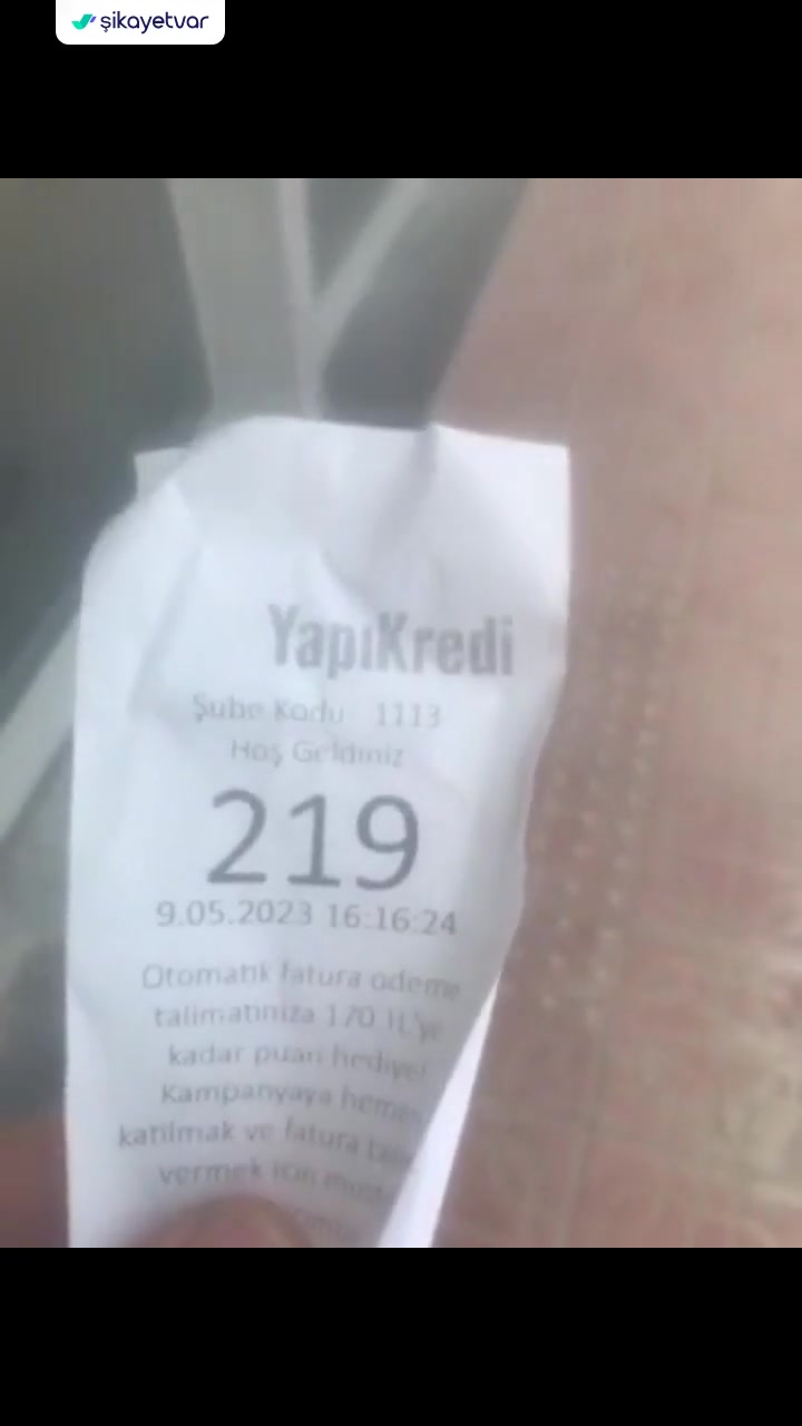 Yapı Kredi Bankası Sıra Sorunu videonun kapak resmi